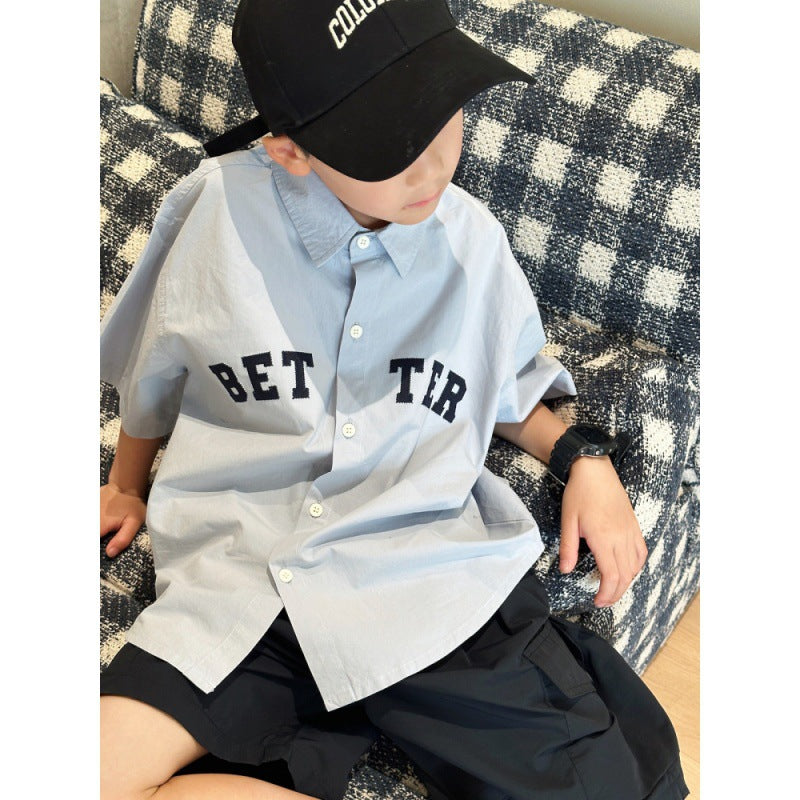 Boys Summer 2026 Short Sleeve Shirt & Shorts Suit – Summer Kids Fashion Nepal | Tudoholic