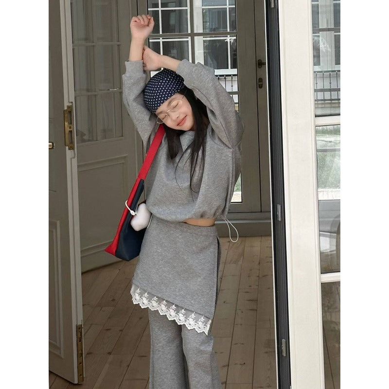Girls 2026 Korean-Style Sweater & Flared Pants Set – Kids Fashion Nepal | Tudoholic