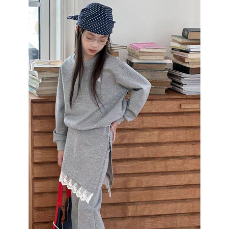 Girls 2026 Korean-Style Sweater & Flared Pants Set – Kids Fashion Nepal | Tudoholic
