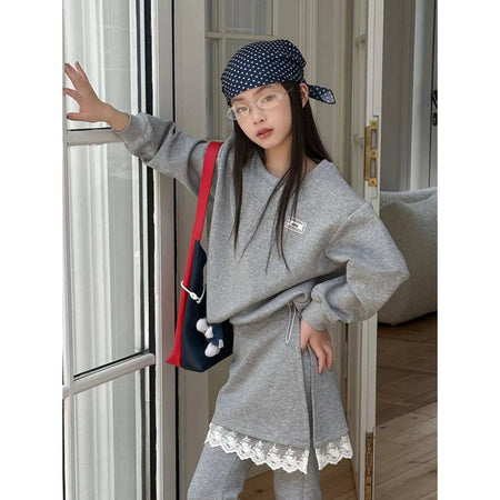 Girls 2026 Korean-Style Sweater & Flared Pants Set – Kids Fashion Nepal | Tudoholic