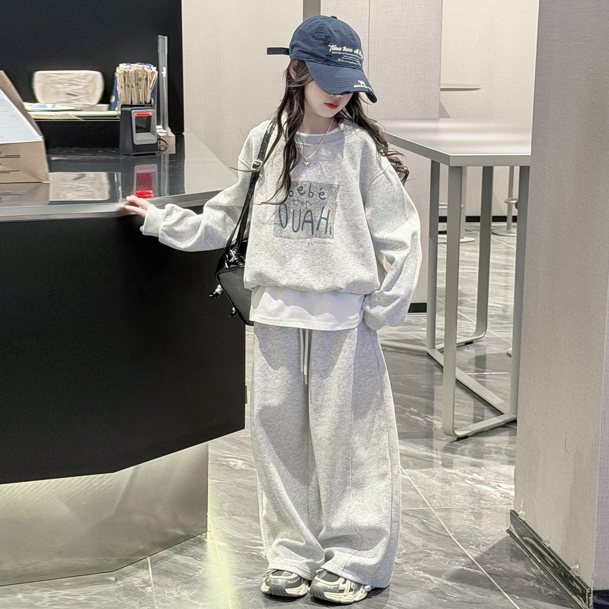 Girls 2026 Spring Leisure Sports Two-Piece Suit – Spring Autumn Kids Fashion Nepal | Tudoholic