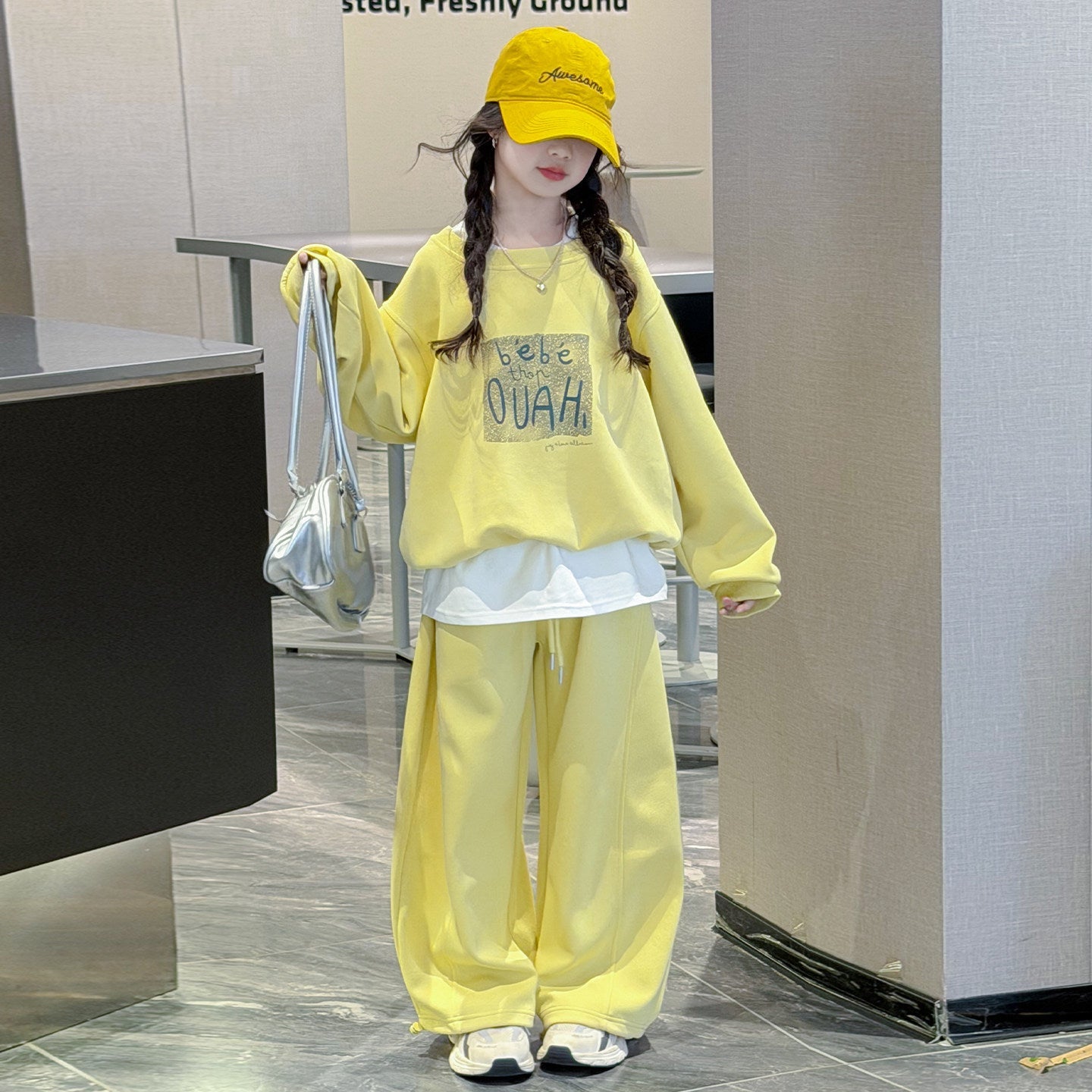 Girls 2026 Spring Leisure Sports Two-Piece Suit – Spring Autumn Kids Fashion Nepal | Tudoholic