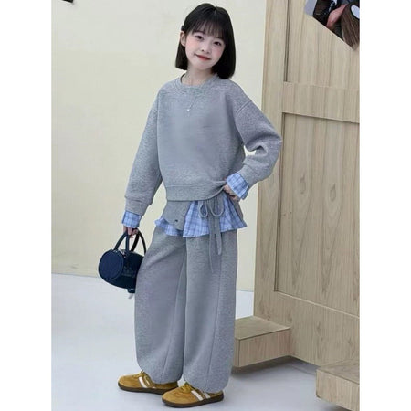 Girls 2026 Early Spring Three-Piece Fashion Suit – Spring Autumn Kids Fashion Nepal | Tudoholic