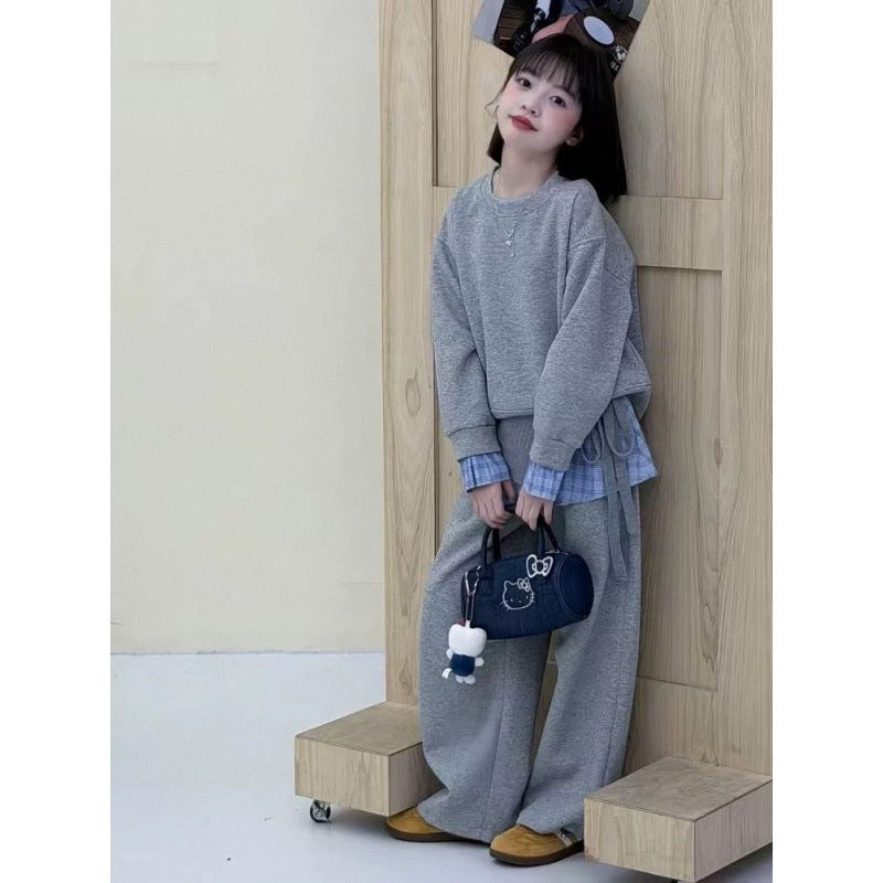 Girls 2026 Early Spring Three-Piece Fashion Suit – Spring Autumn Kids Fashion Nepal | Tudoholic