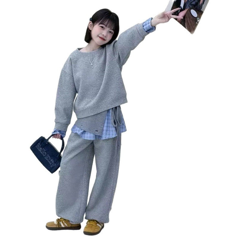 Girls 2026 Early Spring Three-Piece Fashion Suit – Spring Autumn Kids Fashion Nepal | Tudoholic