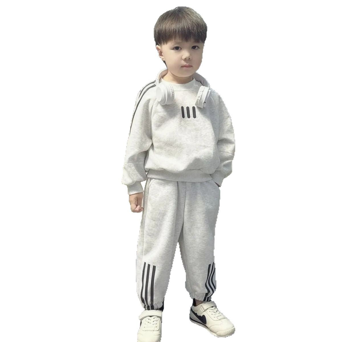 Kids 2025 Autumn Korean-Style Two-Piece Sports Set – Spring Autumn Kids Fashion Nepal | Tudoholic