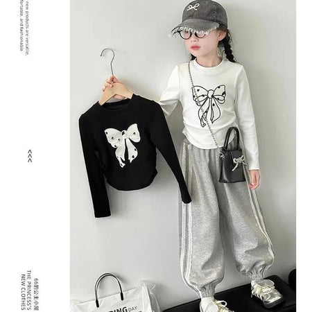 Girls 2024 Autumn Sports Two-Piece Set – Spring Autumn Kids Fashion Nepal | Tudoholic