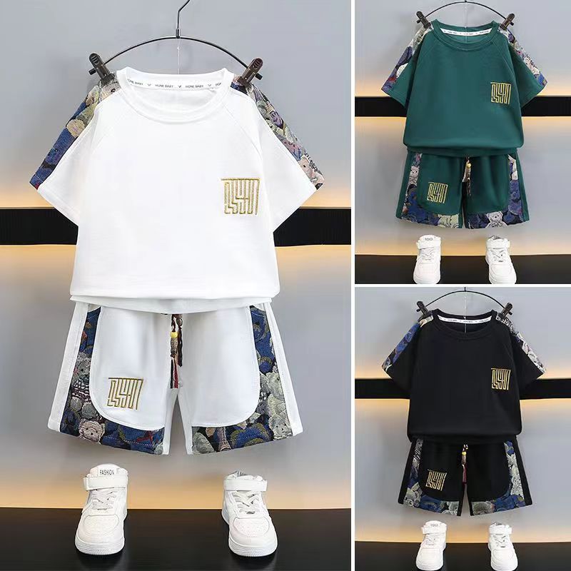 Boys 2024 Summer Casual Sports Two-Piece Set – Summer Kids Fashion Nepal | Tudoholic