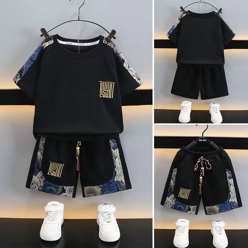 Boys 2024 Summer Casual Sports Two-Piece Set – Summer Kids Fashion Nepal | Tudoholic