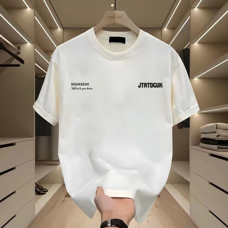 Letter Print Loose Casual Summer T-Shirt