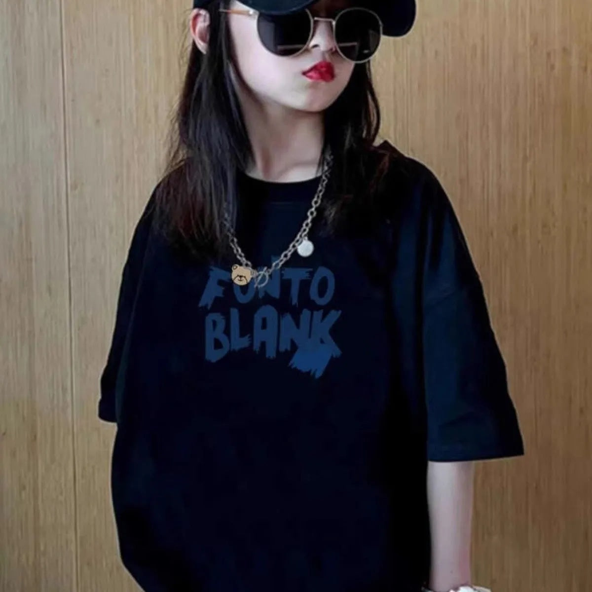 Girls 2024 Summer Cotton Short-Sleeved Loose Top – Summer Kids Fashion Nepal | Tudoholic