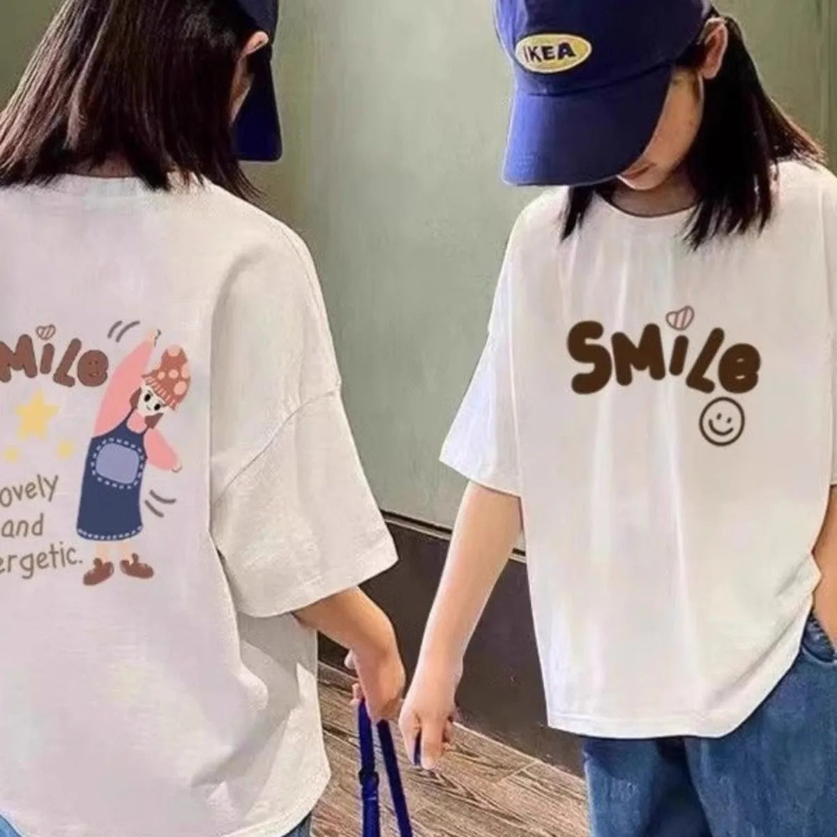 Girls 2025 Summer Cotton Loose Short-Sleeved Top – Summer Kids Fashion Nepal | Tudoholic