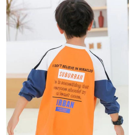 Boys 2025 Spring Loose Long-Sleeved T-Shirt – Spring Autumn Kids Fashion Nepal | Tudoholic