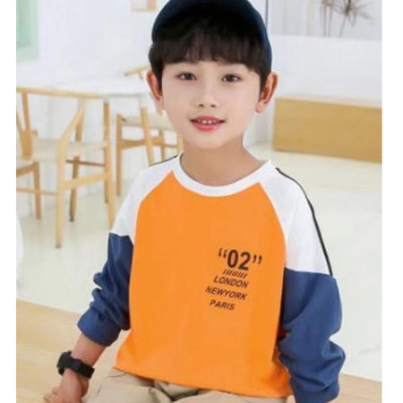 Boys 2025 Spring Loose Long-Sleeved T-Shirt – Spring Autumn Kids Fashion Nepal | Tudoholic