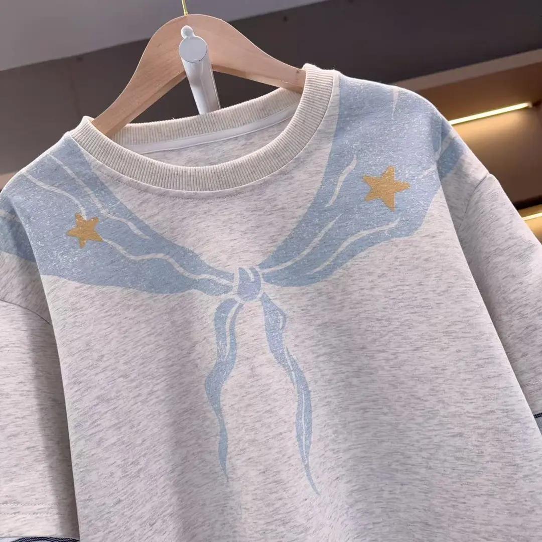 Girls' Spring T-Shirt 2026 – Korean Style Two-Piece – Spring Autumn Kids Fashion Nepal | Tudoholic
