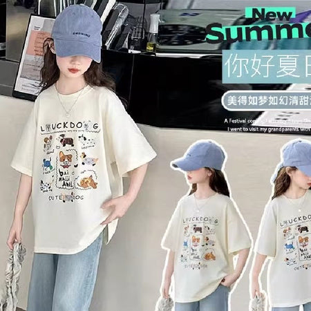 Girls’ Summer T-Shirt 2026 – Trendy Western Style Top – Summer Kids Fashion Nepal | Tudoholic