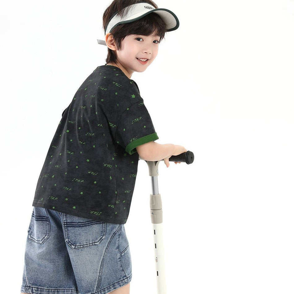 Boys’ Summer T-Shirt 2026 – Cool Western Style Top – Summer Kids Fashion Nepal | Tudoholic