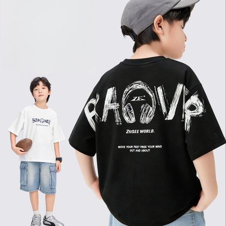 Boys’ Summer Cotton T-Shirt 2026 – Trendy Half Sleeve – Summer Kids Fashion Nepal | Tudoholic