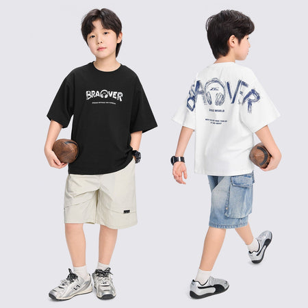 Boys’ Summer Cotton T-Shirt 2026 – Trendy Half Sleeve – Summer Kids Fashion Nepal | Tudoholic