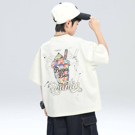 Boys’ Summer Cotton T-Shirt 2026 – Loose Casual Top – Summer Kids Fashion Nepal | Tudoholic