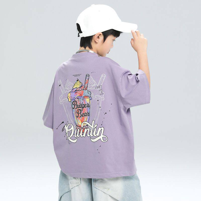 Boys’ Summer Cotton T-Shirt 2026 – Loose Casual Top – Summer Kids Fashion Nepal | Tudoholic
