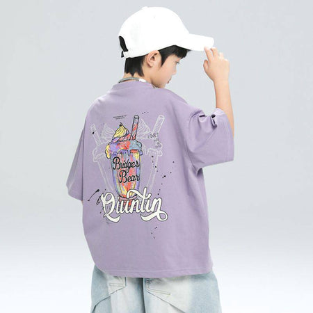 Boys’ Summer Cotton T-Shirt 2026 – Loose Casual Top – Summer Kids Fashion Nepal | Tudoholic