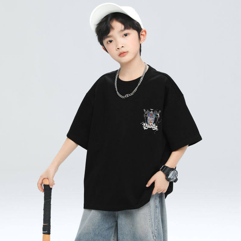 Boys’ Summer Cotton T-Shirt 2026 – Loose Casual Top – Summer Kids Fashion Nepal | Tudoholic