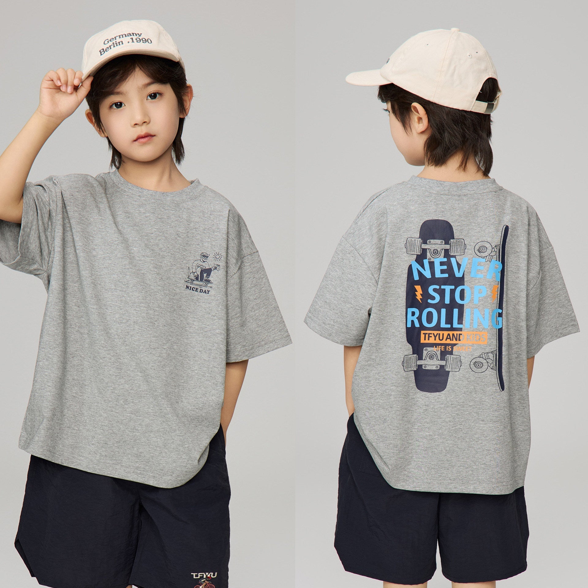 Boys’ Cartoon Printed T-Shirt 2026 – Loose Casual Top – Kids Fashion Nepal | Tudoholic