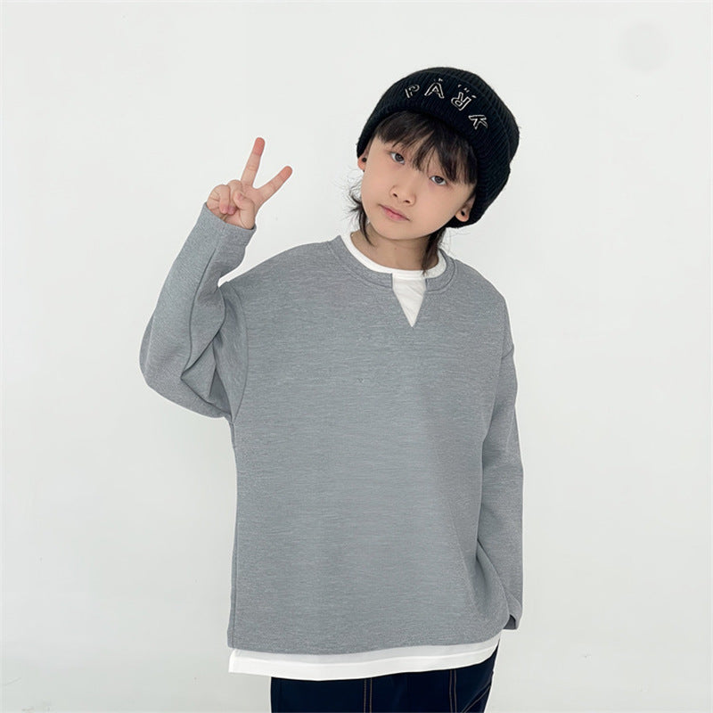 Boys’ Layered Long-Sleeve T-Shirt 2026 – Casual Trendy Top – Kids Fashion Nepal | Tudoholic