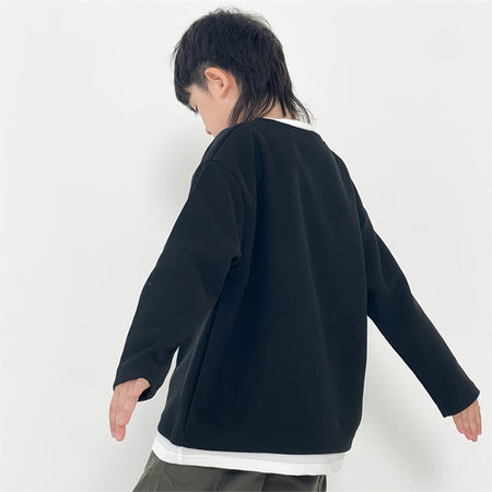 Boys’ Layered Long-Sleeve T-Shirt 2026 – Casual Trendy Top – Kids Fashion Nepal | Tudoholic