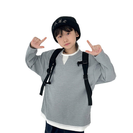 Boys’ Layered Long-Sleeve T-Shirt 2026 – Casual Trendy Top – Kids Fashion Nepal | Tudoholic
