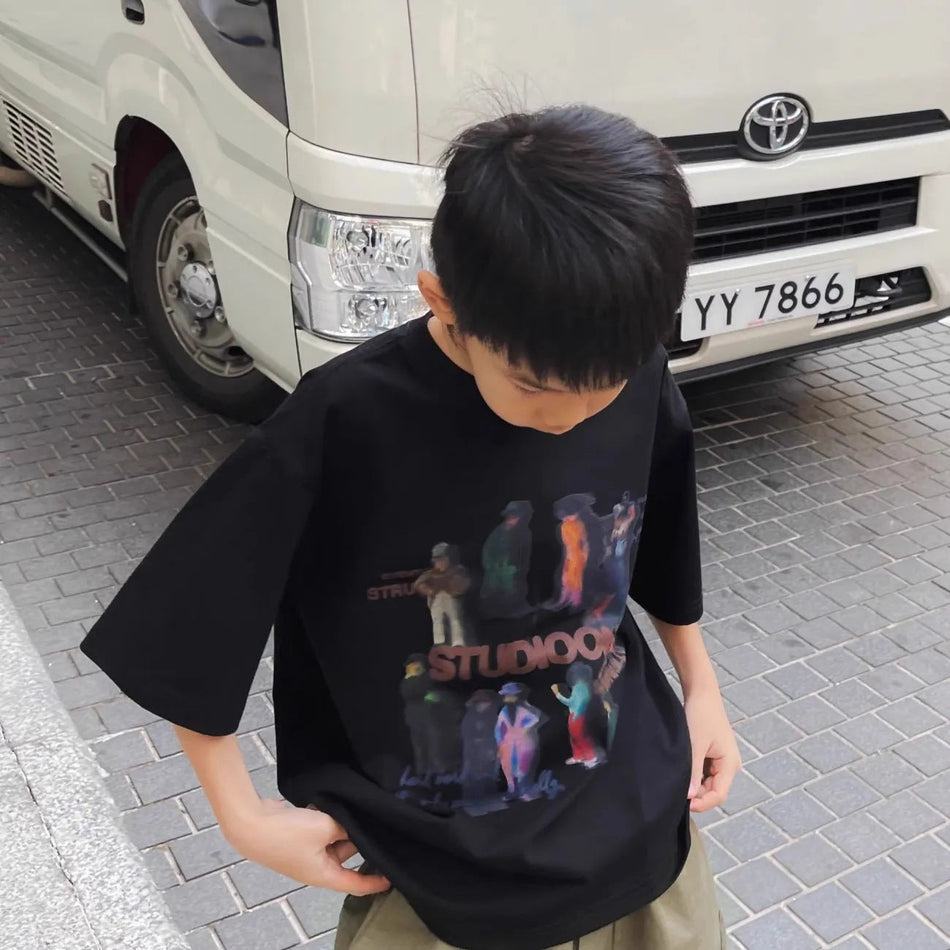 Boys’ Summer Cotton T-Shirt 2025 – Trendy Kids Top – Summer Kids Fashion Nepal | Tudoholic