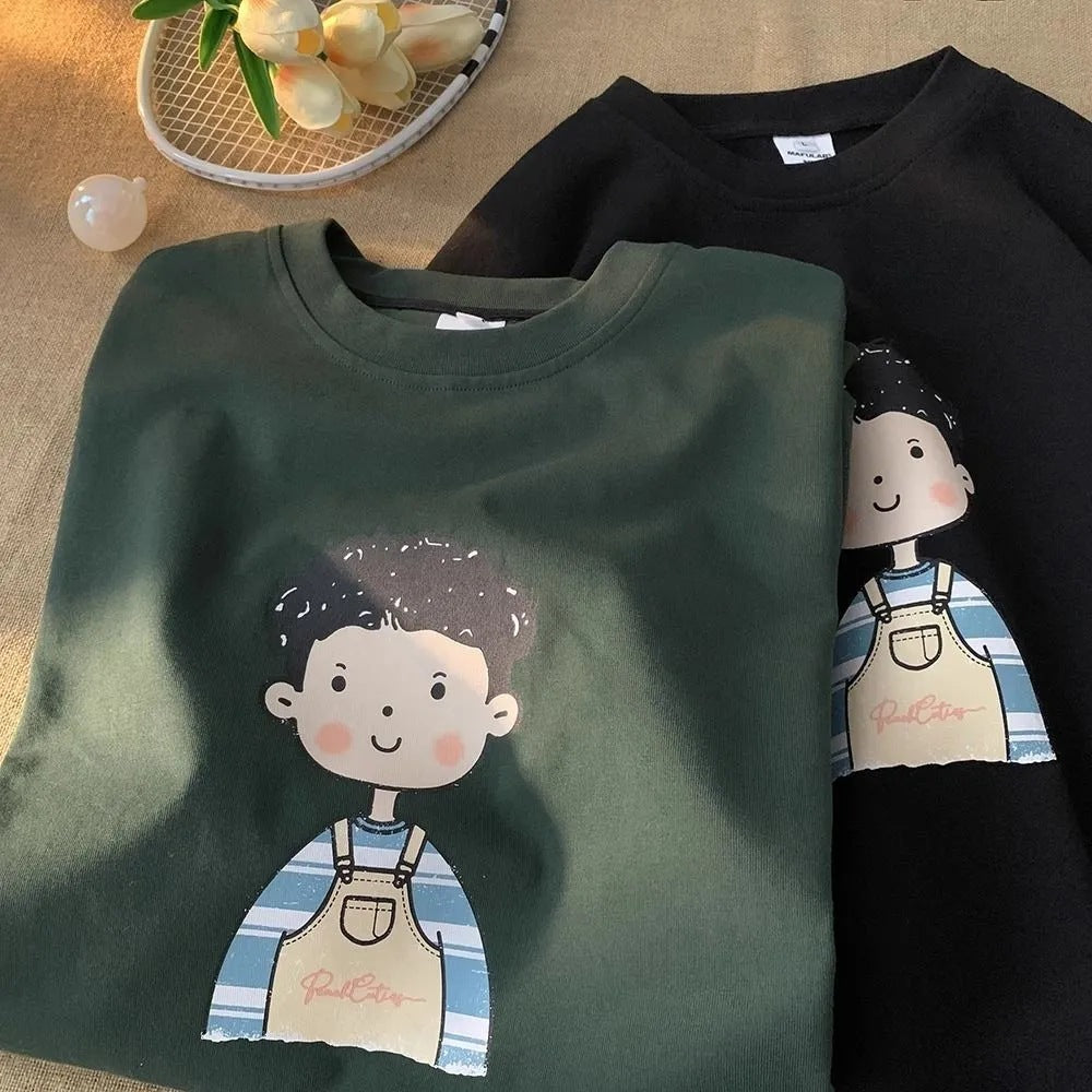 Boys’ Japanese Style Cotton T-Shirt – Summer Loose Top – Summer Kids Fashion Nepal | Tudoholic