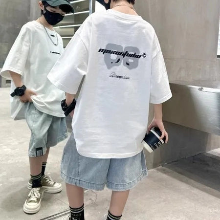 Boys’ Summer Cotton T-Shirt 2025 – Cool & Stylish Top – Summer Kids Fashion Nepal | Tudoholic