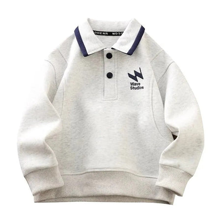 Boys’ Polo Sweater 2025 – Long Sleeve Casual Top – Kids Fashion Nepal | Tudoholic