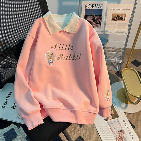 Girls’ Polo Sweater 2024 – Korean Style Casual Top – Kids Fashion Nepal | Tudoholic
