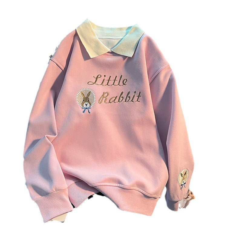 Girls’ Polo Sweater 2024 – Korean Style Casual Top – Kids Fashion Nepal | Tudoholic