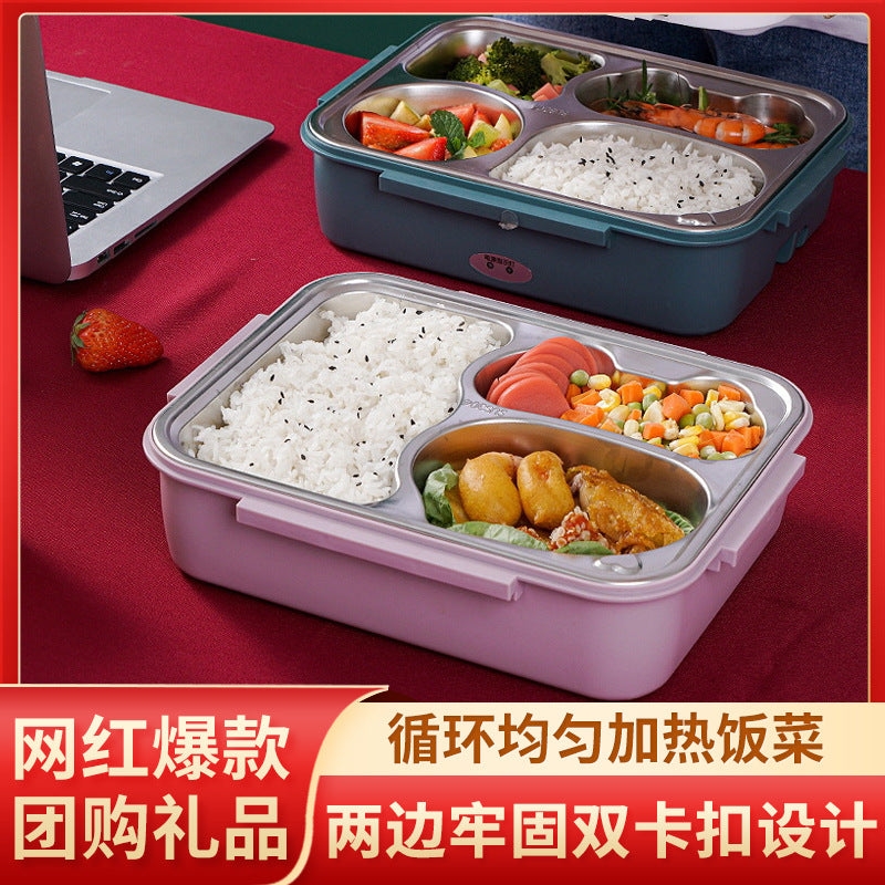 2026 Water-Free "Direct Heat" Electric Lunch Box (304 Stainless