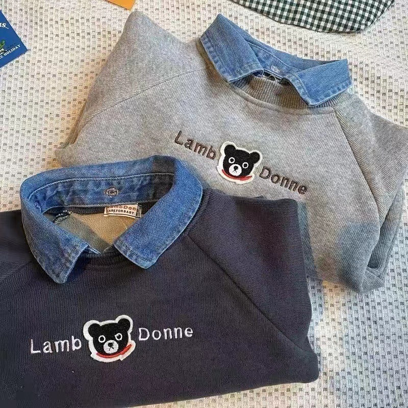 Boys’ Fleece-Lined Sweatshirt 2026 – Trendy Warm Top – Kids Fashion Nepal | Tudoholic