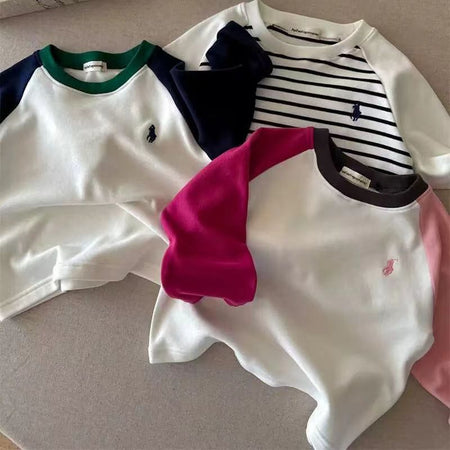 Kids’ Padded Long-Sleeve T-Shirt 2024 – Warm Velvet Top – Kids Fashion Nepal | Tudoholic