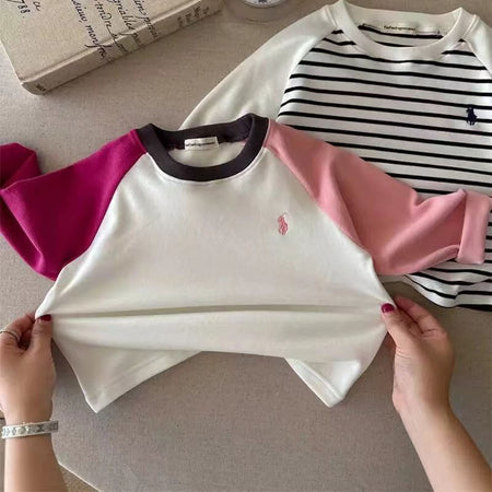 Kids’ Padded Long-Sleeve T-Shirt 2024 – Warm Velvet Top – Kids Fashion Nepal | Tudoholic