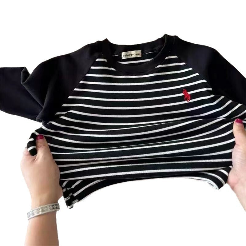 Kids’ Padded Long-Sleeve T-Shirt 2024 – Warm Velvet Top – Kids Fashion Nepal | Tudoholic