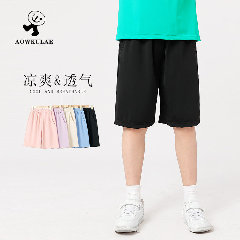 Girls’ Korean Style Summer Shorts – Quick-Dry Ice Silk – Summer Kids Fashion Nepal | Tudoholic