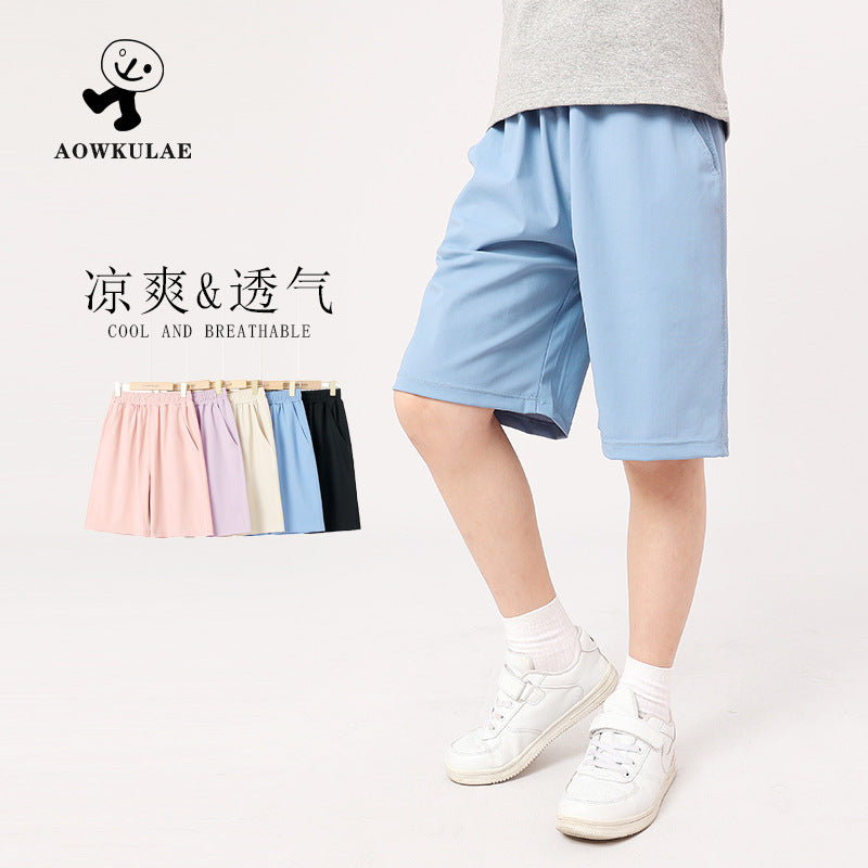 Girls’ Korean Style Summer Shorts – Quick-Dry Ice Silk – Summer Kids Fashion Nepal | Tudoholic