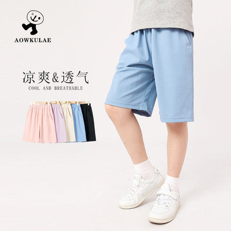 Girls’ Korean Style Summer Shorts – Quick-Dry Ice Silk – Summer Kids Fashion Nepal | Tudoholic