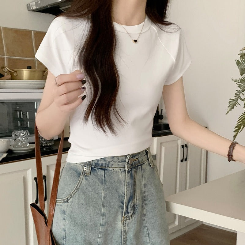 Slim Fit Cotton Spice Girl Women Summer Short T-Shirt