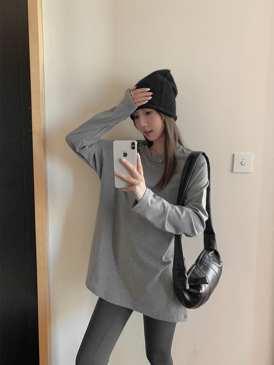 Shark Pants Women Loose Winter Base Sweater Top
