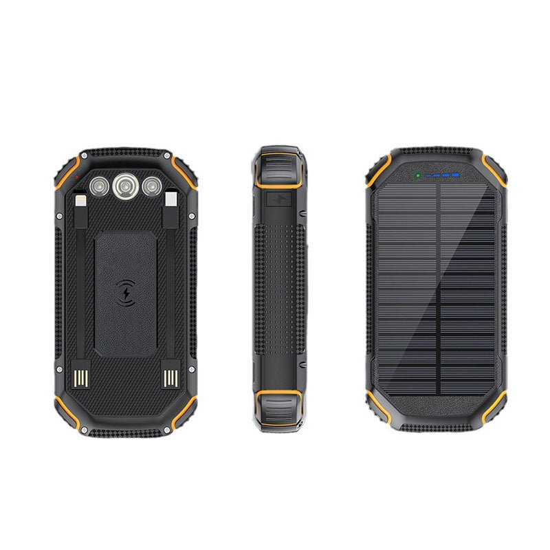 20000mAh Solar Power Bank PD Fast Wireless Waterproof