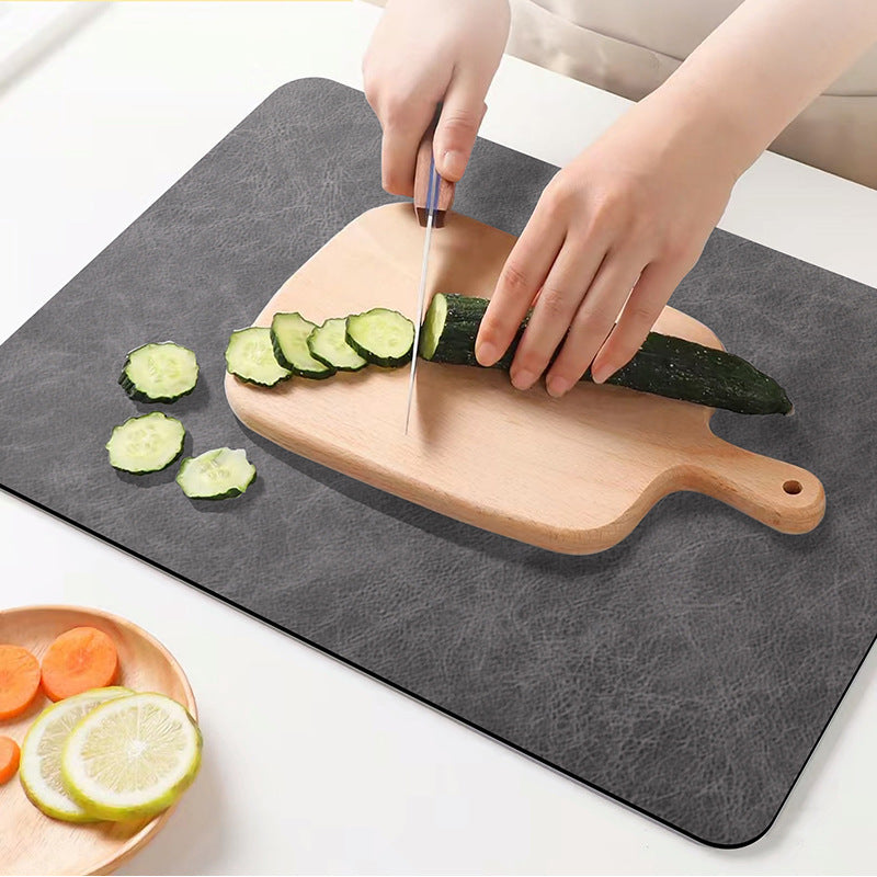Smart Kitchen "Silencing" Countertop Mat & Cutting Board