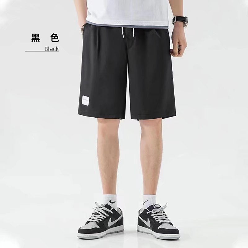Men’s Ice Silk Leather Style Casual Shorts